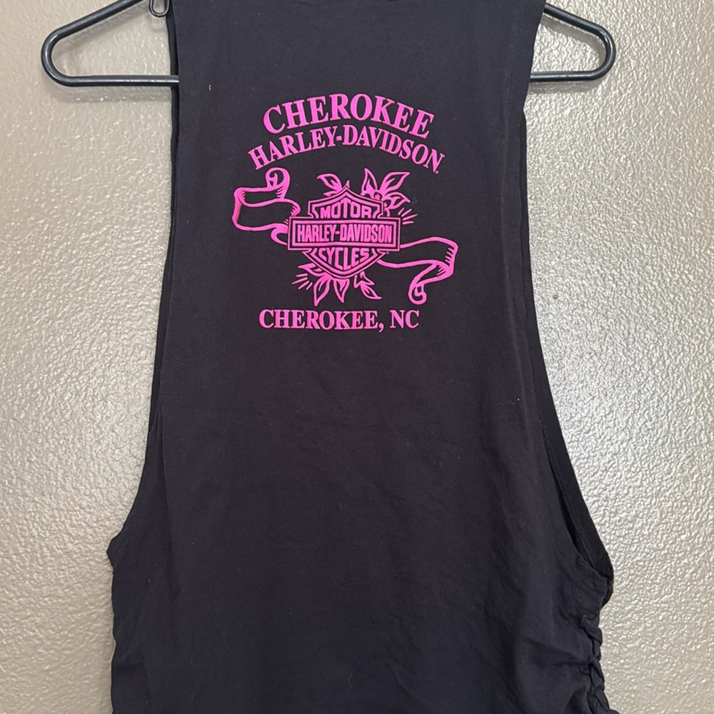 EUC Harley Davidson, tank top with tied sides - Picture 3 of 5